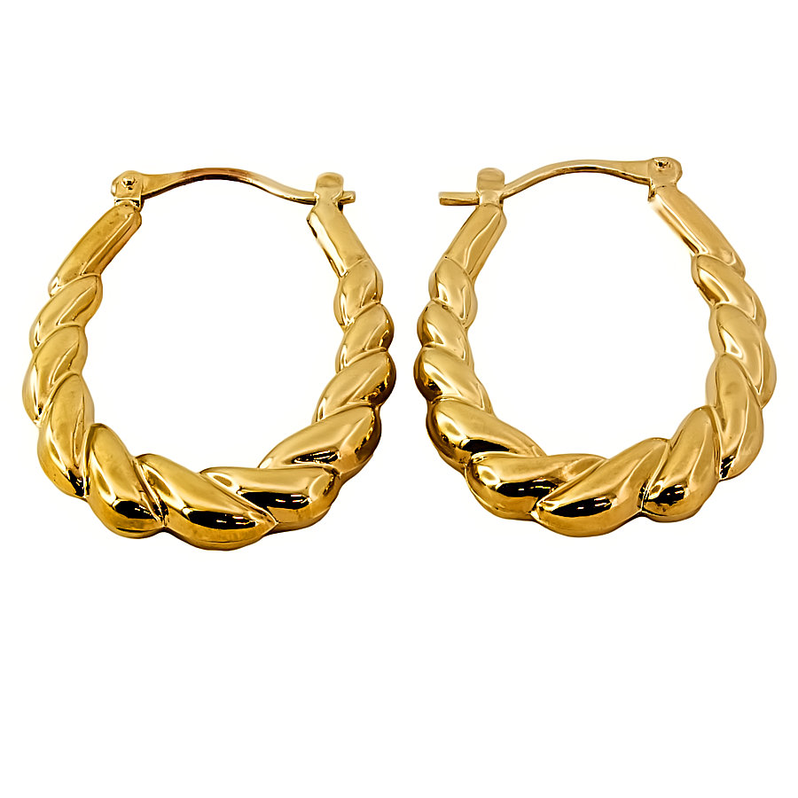 9ct gold 1.8g Hoop Earrings